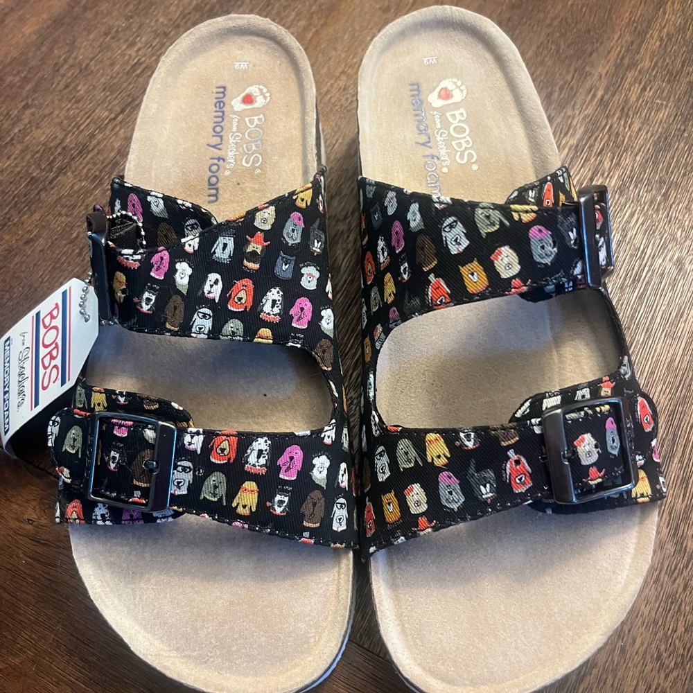 Skechers Bob’s For Dogs Sandals Sz 9